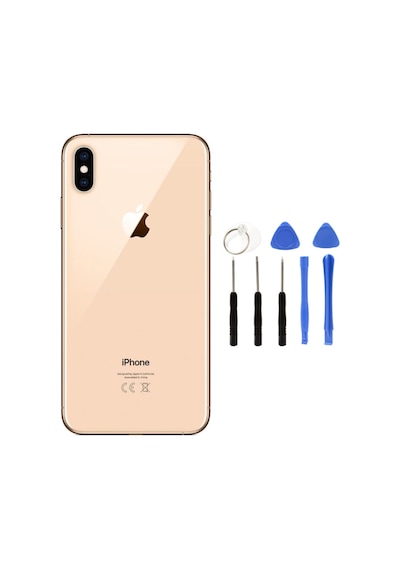 Apple Uyumlu iPhone Xs Max Boş Kasa + Montaj Seti Gold