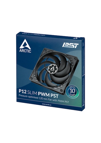 Arctic P12 Slim Pwm Pst 120Mm 2100 RPM Kasa Fanı Siyah Arctic P12 Slim Pwm Pst 120Mm 2100 RPM Kasa Fanı Siyah