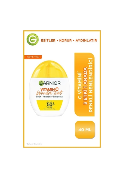 Garnier C Vitamini 3 Etki 1 Arada Renkli Nemlendirici - Orta Ton 3600542658492-11156