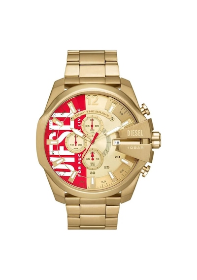 Diesel Dz4642 Quartz Çelik Altın Rengi 10 Atm 51 Mm Erkek Kol Saati