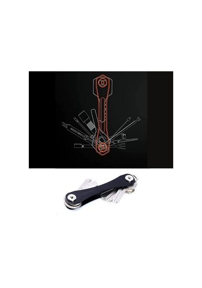 Zhltools Pratik Akılllı Anahtarlık Anahtar Düzenleyici Kompakt Aparat Kırmızı Kırmızı
