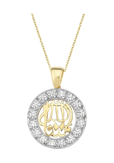 Allah Yazılı Taşlı Altın Kolye As40Kl Altınsepeti