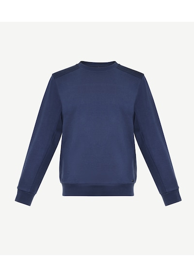 Yargıcı Triko Detaylı Sweatshirt 25yesw9001x 004 Lacivert