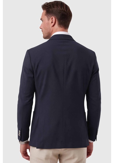 Rizzup Erkek Slim Fit Likralı Koyu Lacivert Blazer Ceket Metal Düğmeli Torba Cepli Spor Ceket 2600828 Rizzup Erkek Slim Fit Likralı Koyu Lacivert Blazer Ceket Metal Düğmeli Torba Cepli Spor Ceket 2600828