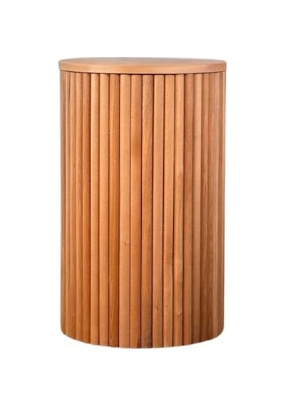 Havvana Bohem Natural Ahşap Yan Sehpa Naturel