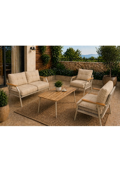 Daisy Kırpık 211 Masalı Kahverengi Metal Bahçe Oturma Grubu Balkon Teras Dış Mekan Takımı Minderli Daisy Kırpık 211 Masalı Kahverengi Metal Bahçe Oturma Grubu Balkon Teras Dış Mekan Takımı Minderli
