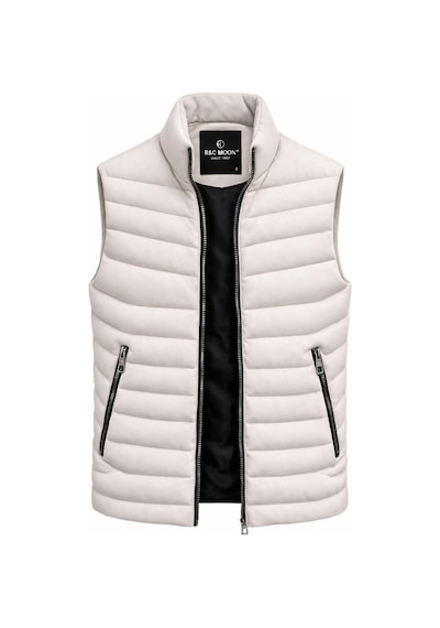 Classics Men Rc Moon Fermuarlı Erkek Slim Fit Süet Yelek 7584 Taş