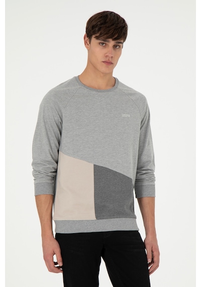 U.s. Polo Assn. Erkek Gri Melanj Sweatshirt 50293405-vr109 GRİ MELANJ Gri U.s. Polo Assn. Erkek Gri Melanj Sweatshirt 50293405-vr109 GRİ MELANJ Gri