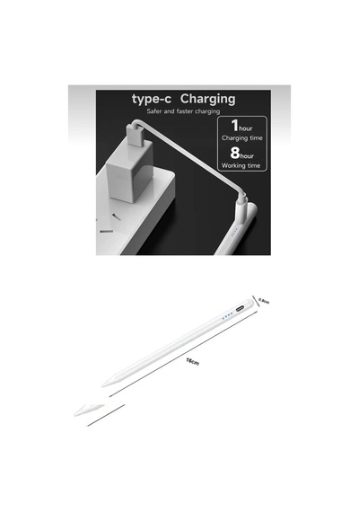 Dokunmatik Kalem Tüm Cihazlara Uyumlu Tablet Telefon Için Çizim & Yazı Kalemi Stylus Pen Beyaz - 686320039