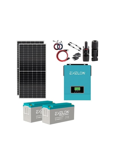 Güneş Enerjisi Solar Paketi 3kVA İnverter 450W Güneş Paneli 150Ah Jel Akü