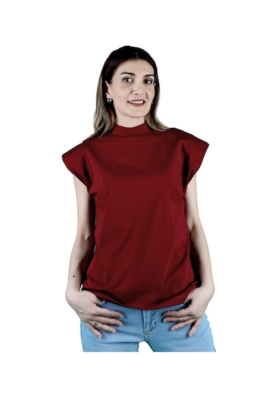 Kadın Süprem Vatkalı Yarasa Kol Tişört 001