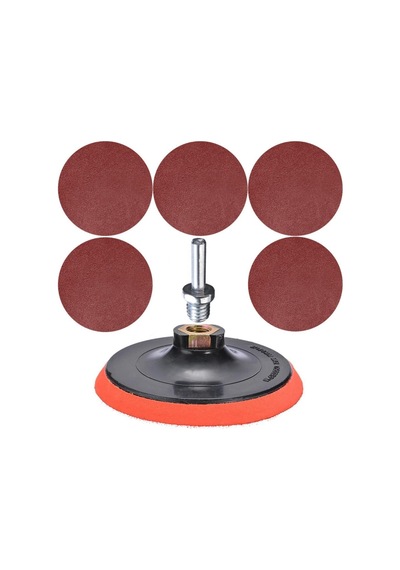 7 Parça Cırt Zımpara Seti + Matkap Aparatı 115 Mm (479742197)