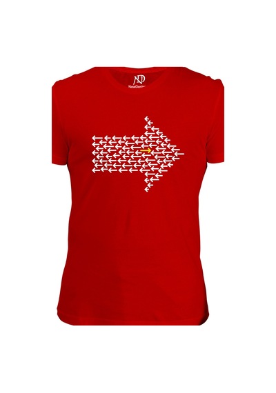 Erkek V Yaka Gri Tshirt Yön Okları 001