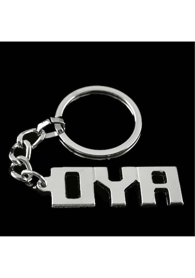 Oya - 536 - - Nazblsmm - İsimli Anahtarlık Çok Renkli