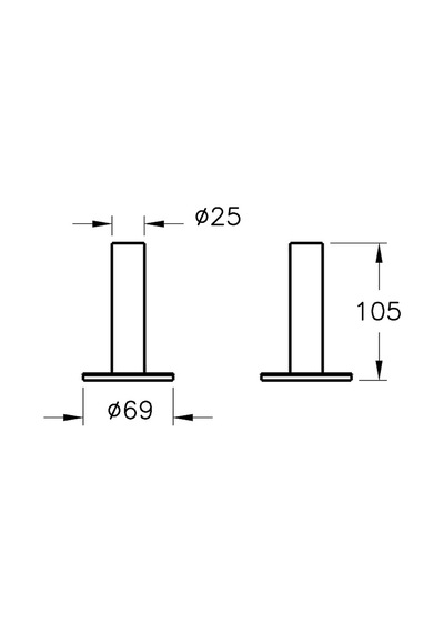 A4489634 VitrA Origin Diş Fırçalığı Tekli-yerden , Fırçalı Nikel