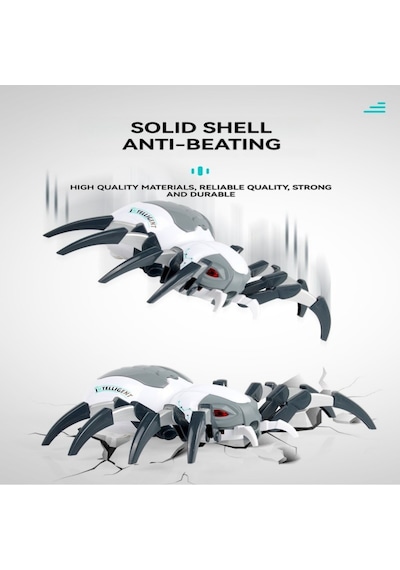 Reedark Kızılötesi Uzaktan Kumandalı Mekanik Örümcek Led Işıklı Sesli Hediye Oyuncak Çocuklar İçin Diğer