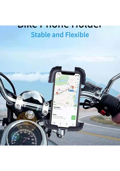 Ht-171 Bisiklet Telefon Tutucu Gidon Tipi Motosiklet Telefon Tutucu 360 Dönebilir Darbe Emici Tutacak Diğer