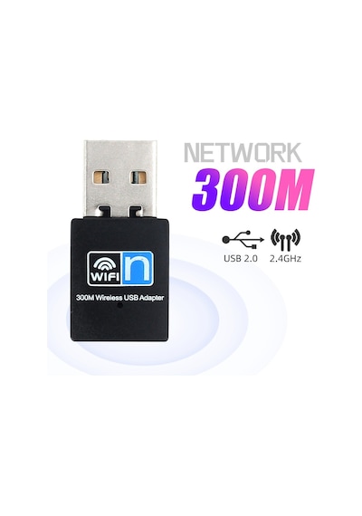 Primex Px-wf3 Realtek Rtl8192eu 300mbps Wifi Adaptör, 300mbps Usb Wireless Adaptör, 2.4g Wifi Dongle, Usb Wifi Alıcı Win10/11/linux Tak Çalıştır