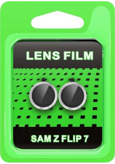 Galaxy Z Flip 7 Raze Metal Kamera Lens - Gümüş