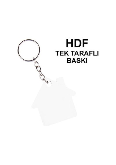 Hdf Tek Taraflı Anahtarlık - Ev