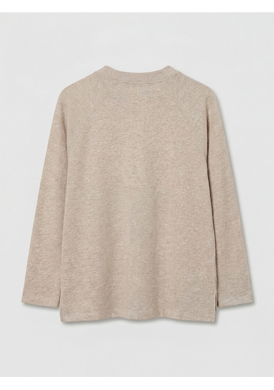 Lcw Comfort Bej Bisiklet Yaka Kadın Sweatshirt
