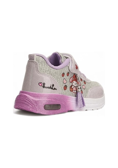 Bebe Işıklı Cırtlı Sneaker Spor Ayakkabı Lila
