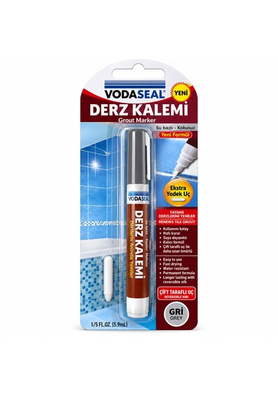 10 Adet Gri Derz Kalemi Su Bazlı - Kokusuz Yedek Uç 5492 11