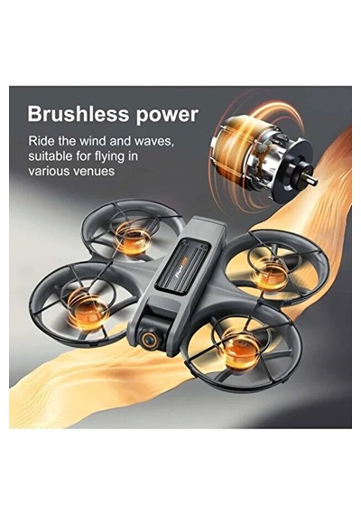 Pro Model Drone - Çift Hd Kamera Fpv Canlı Yayın Fırçasız Motor Engel Algılamalı Multi Drone