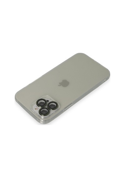 Apple iPhone Uyumlu  13 Pro Max Uyumlu Kılıf Luko Lens Silikon - Yeşil