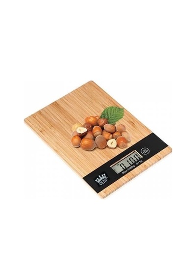 Hubrendy Kargo Dijital Lcd Mutfak Tartısı Terazisi 5kg Bambu Desenli 11480166