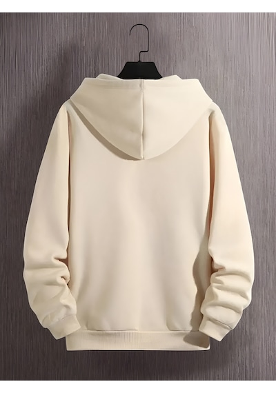 Uyguntarz Unisex Tembel Animal Baskılı Oversize Sweatshirt Bej