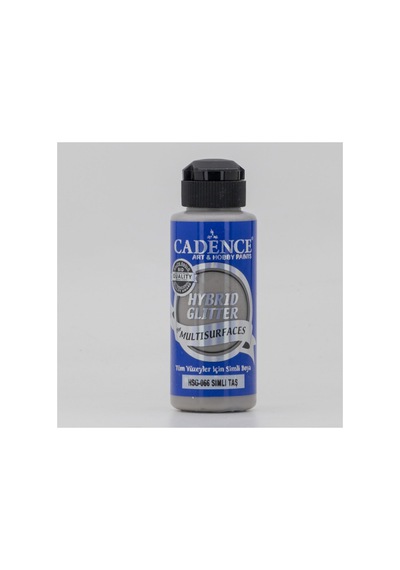 Simli Gümüş Taş Hybrid Glitter Multisurface Akrilik Boya Hsg-066 Taş 120ml Simli Taş Simli Taş