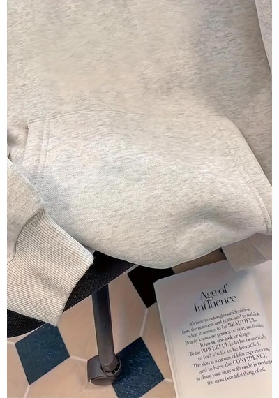 Caty Kedi Sırt Baskılı İçi Pamuklu Unisex Sweatshirt Çok Renkli