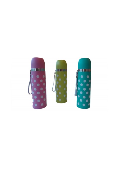 Sema Baby Puantiyeli Bebek Termosu 500 Ml - Pembe Nhr