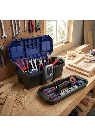 Workpro Wp283021 13 Metal Kilitli Plastik Takım Çantası Fr Wp283021
