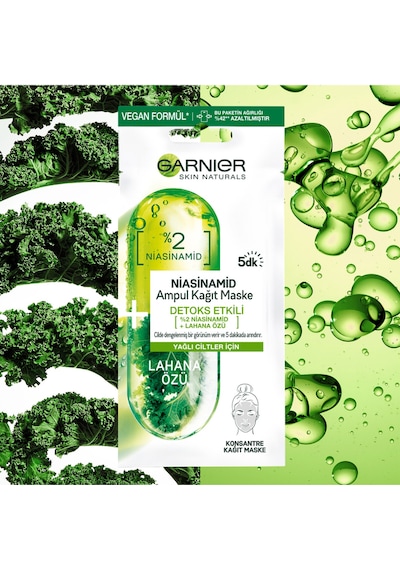 Garnier Niasinamid  Etkili Ampul Kağıt Maske