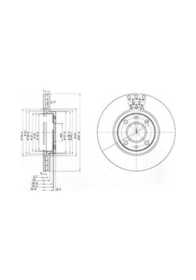 DELPHI BG3574 FREN DİSKİ ÖN 500 07- LINEA 07- DOBLO 01- FIORINO 0