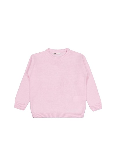 Civil Girls Düz 6-9 Yaş Kazak Pembe