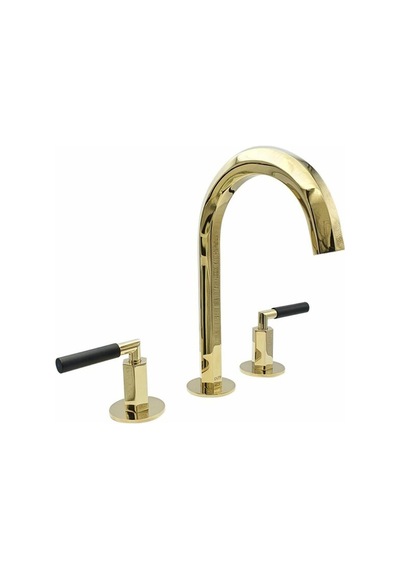 Elegate Altın Üç Delikli Lavabo Bataryası Renkli
