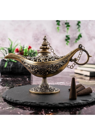 Dmt Gaziantep Bakır Buhardanlık-tütsülük Sihirli Lamba Alaattin Yükseklik 12 Cm Zambak Diğer