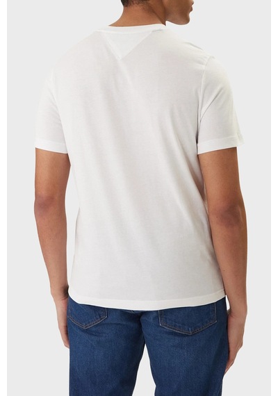 Tommy Hilfiger Erkek T Shirt Mw0mw42369 Ybr Beyaz