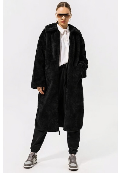 Nike Sportswear Terma Fit Women's Loose High Parka Kadın Bol Kesim Suni Kürk Spor Parka Siyah Siyah