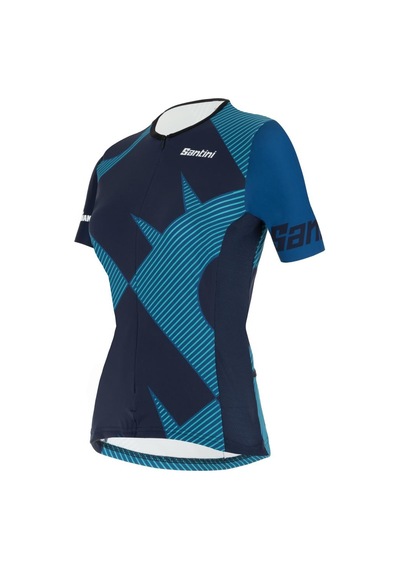 Santini Ironman Sleeved Tritop Kadın Triathlon Üst Forma 9ı65ss00cupıo Water