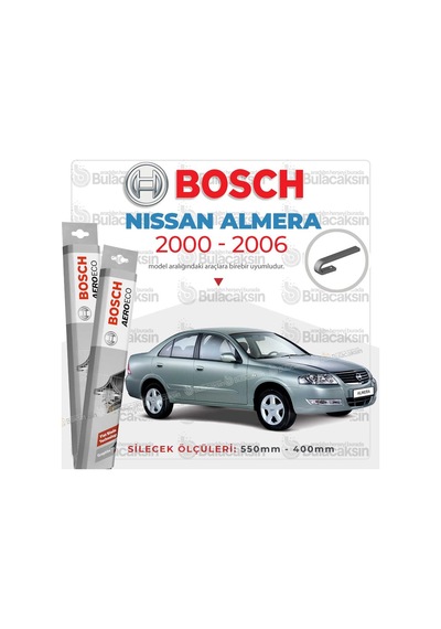 Nissan Almera Muz Silecek Takımı 2000-2006 Bosch Aeroeco