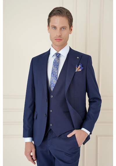 Efor Tk 907 Slim Fit Lacivert Spor Takım Elbise Lacivert