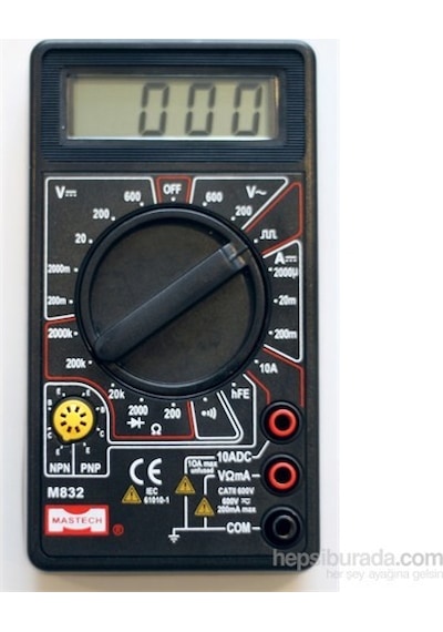 Mastech M-832 Dijital Multimetre Cep Tipi Dijital