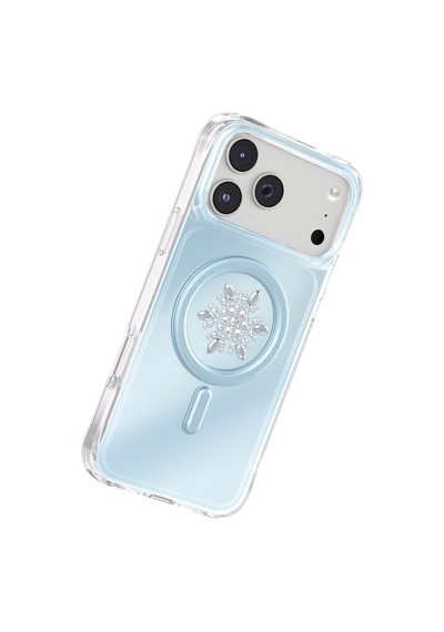 İphone 18 Pro Max Uyumlu Kılıf M-safe Şarj Özellikli Zore Paris Mova Sert Pc Kapak Mavi