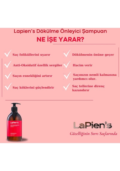Lapien's Hair Loss Dökülme Karşıtı Şampuan 500 ML