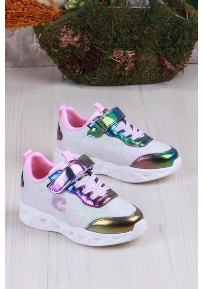 Fort Cool Yuki Rahat Hafif Sneaker Işıklı Kız Çocuk Ayakkabı Mor
