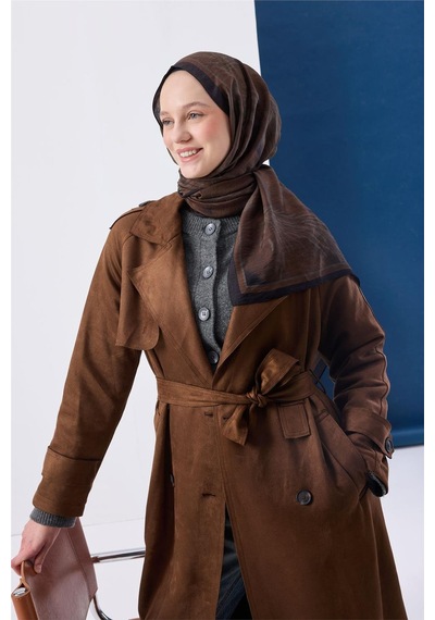 Silk Home Urban Hours Pera Kahverengi Mayda Şal 190 70 Çok Renkli